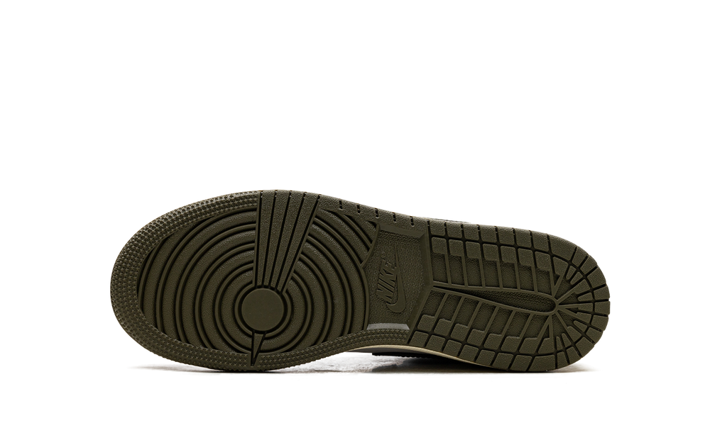 Jordan 1 Low GS "Black Toe Medium Olive" 553560 092