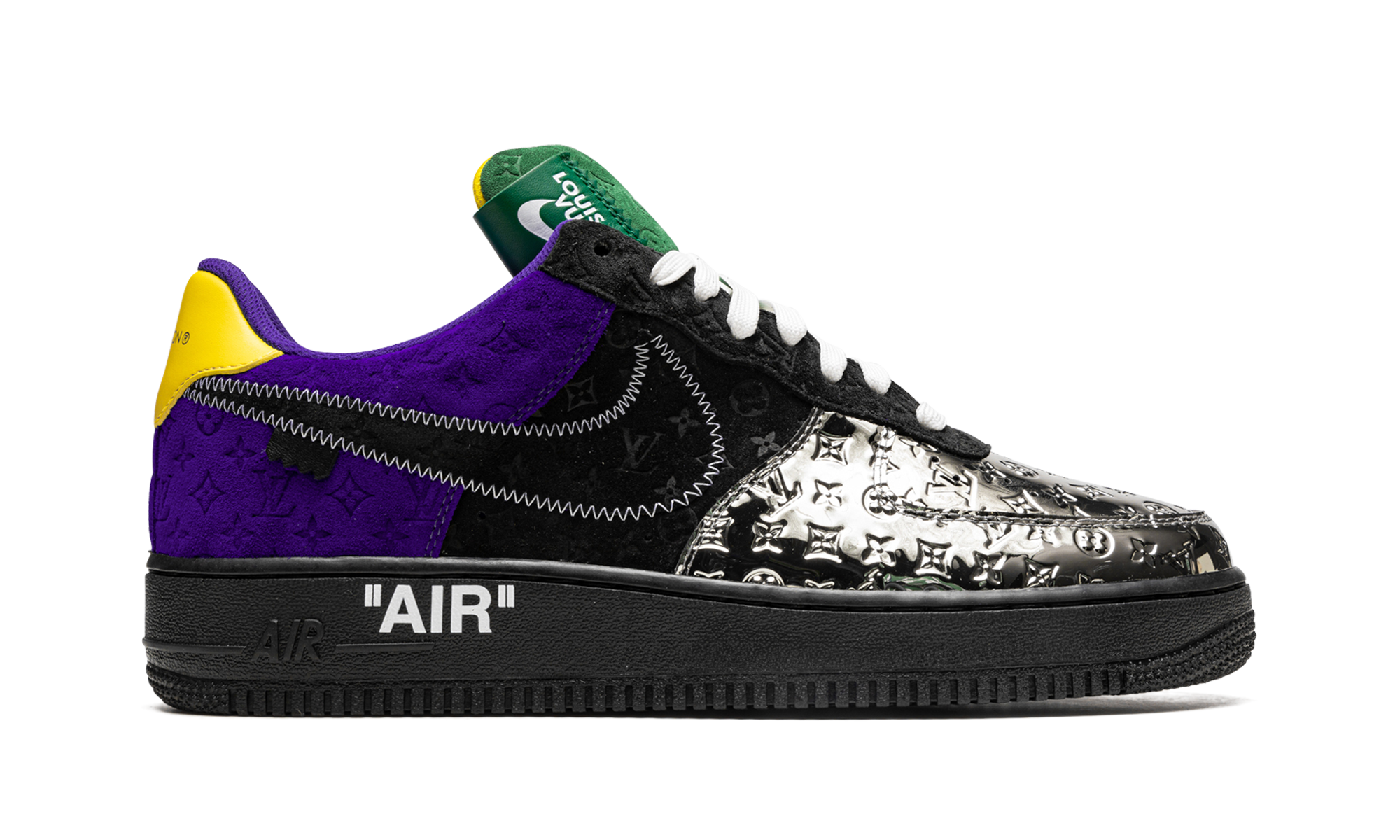 Louis Vuitton Air Force 1 Low "Virgil Abloh - Purple Dusk/Metallic Silver" 1A9VCC