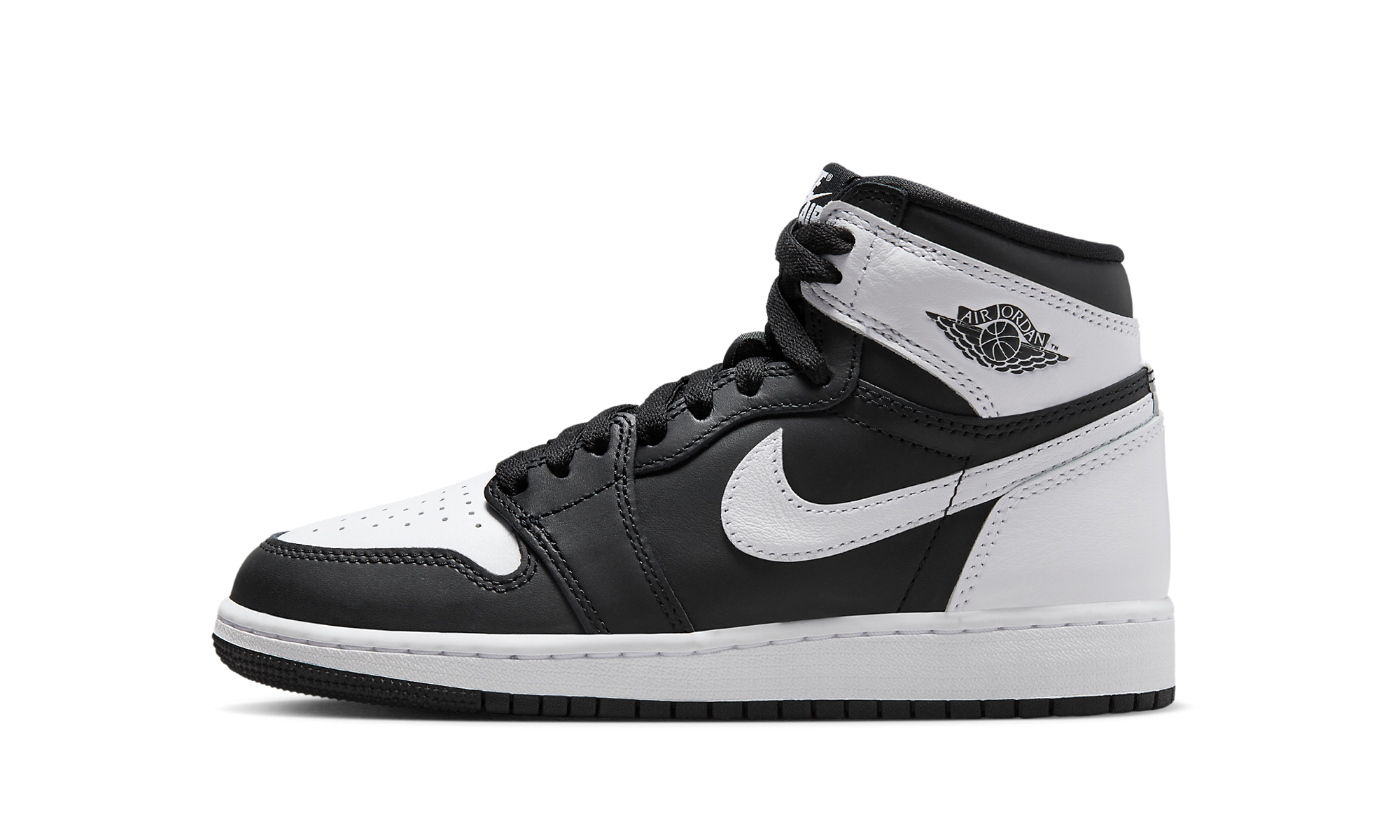 Air Jordan 1 Retro High OG GS "BLACK/WHITE/WHITE" FD1437 010