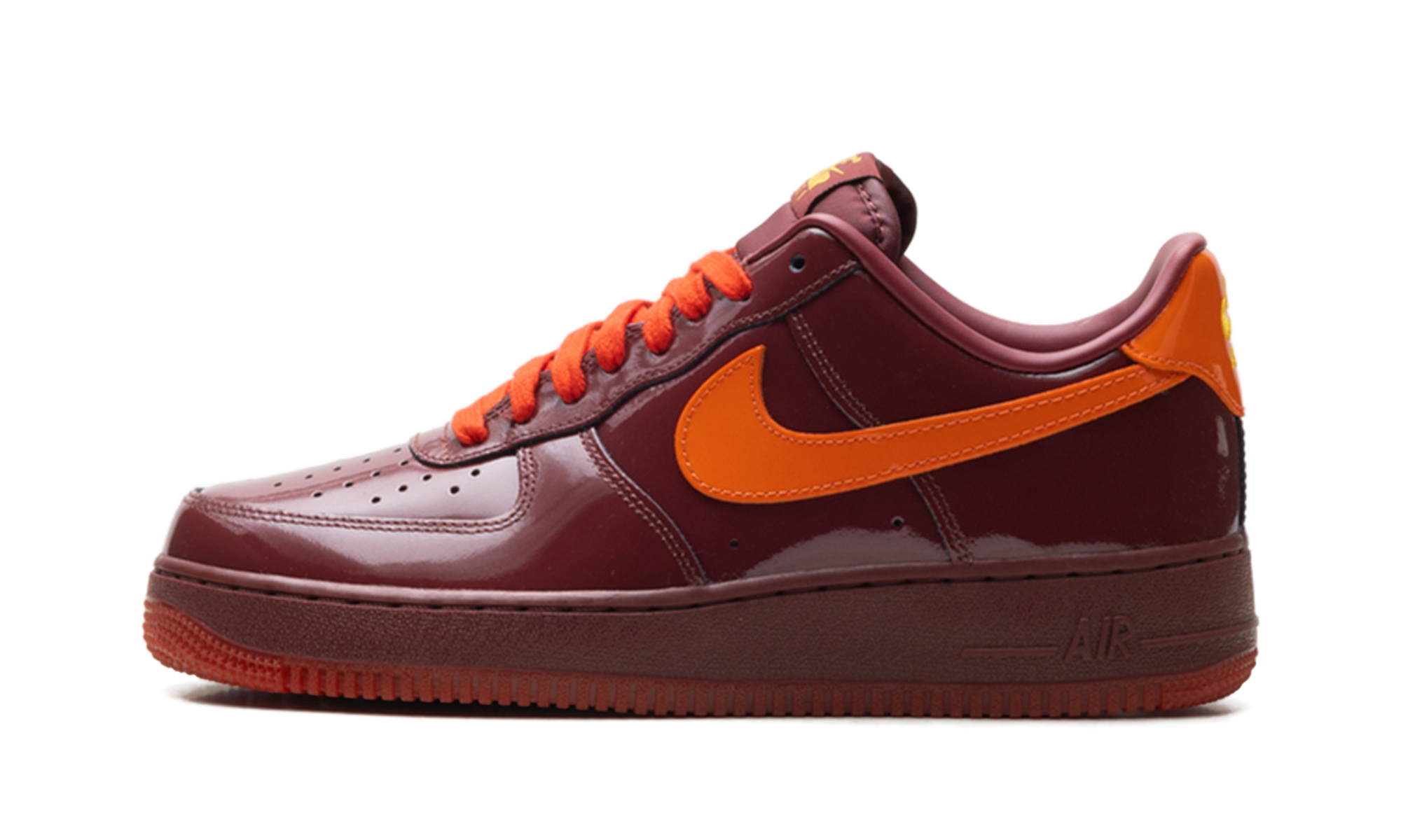 Air Force 1 Low "Patent Leather Dark Team Red Safety Orange" IO4489 601