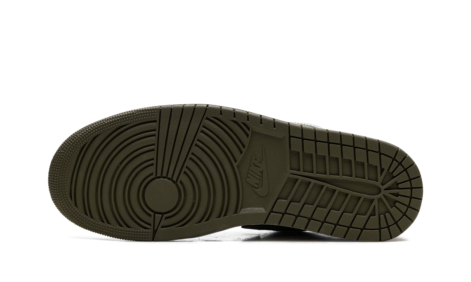 Air Jordan 1 Low "Black Toe Medium Olive" 553558 092