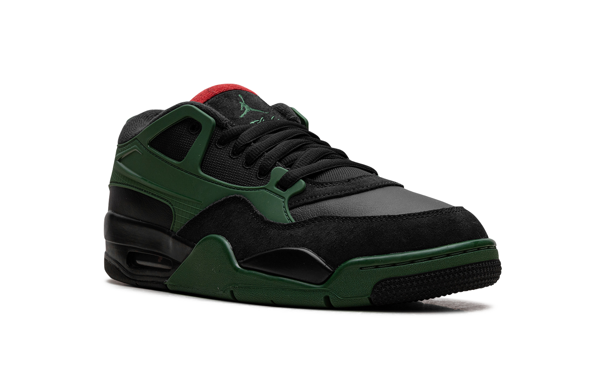 Jordan 4 RM "Black Gorge Green University Red" FQ7939 003