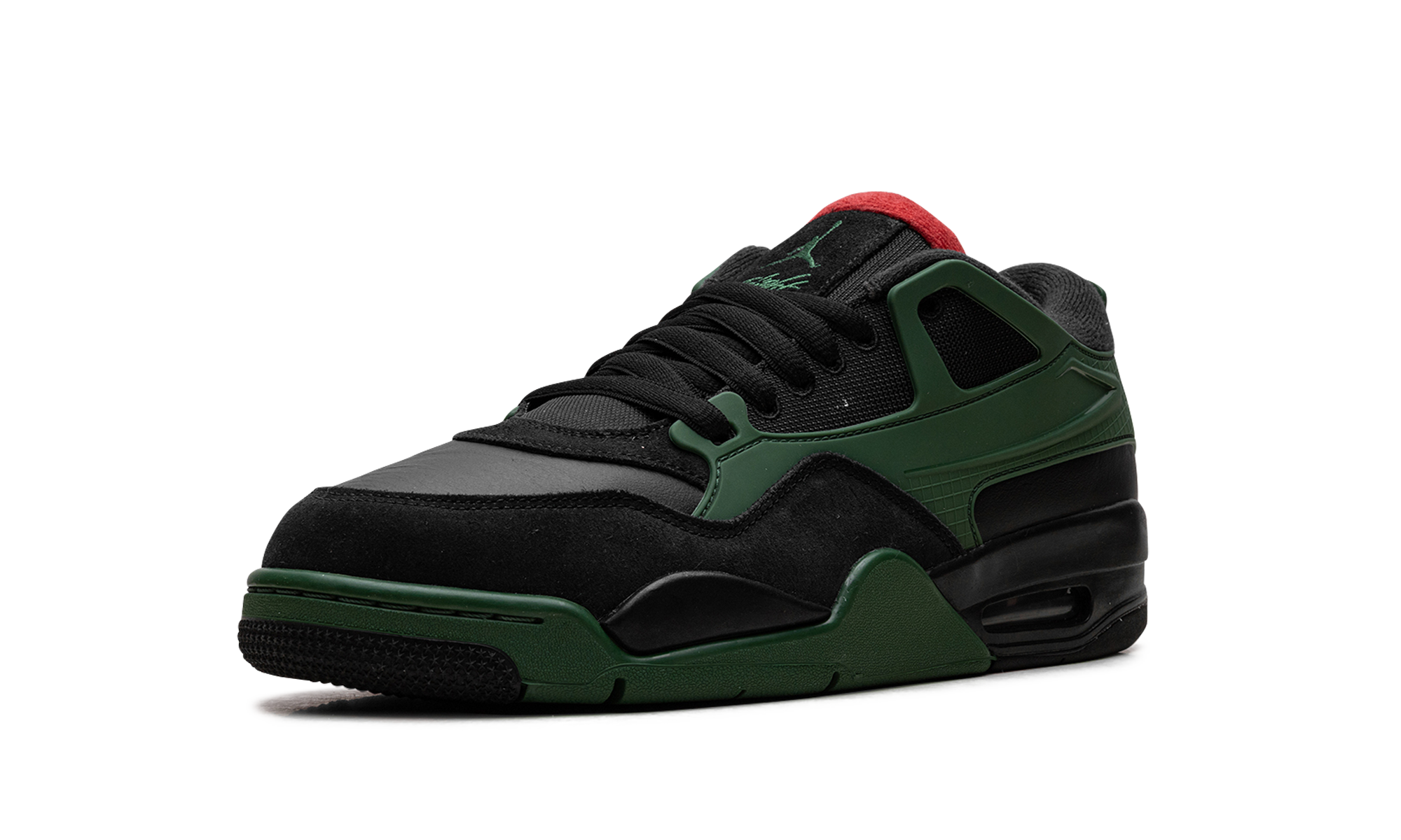 Jordan 4 RM "Black Gorge Green University Red" FQ7939 003