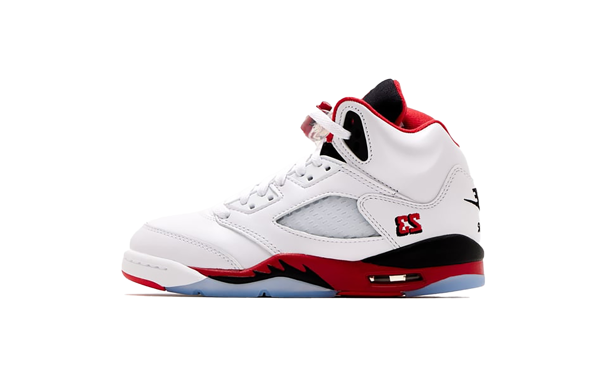 Air Jordan 5 GS "Fire Red - Black Tongue (2025)" HQ7980 101