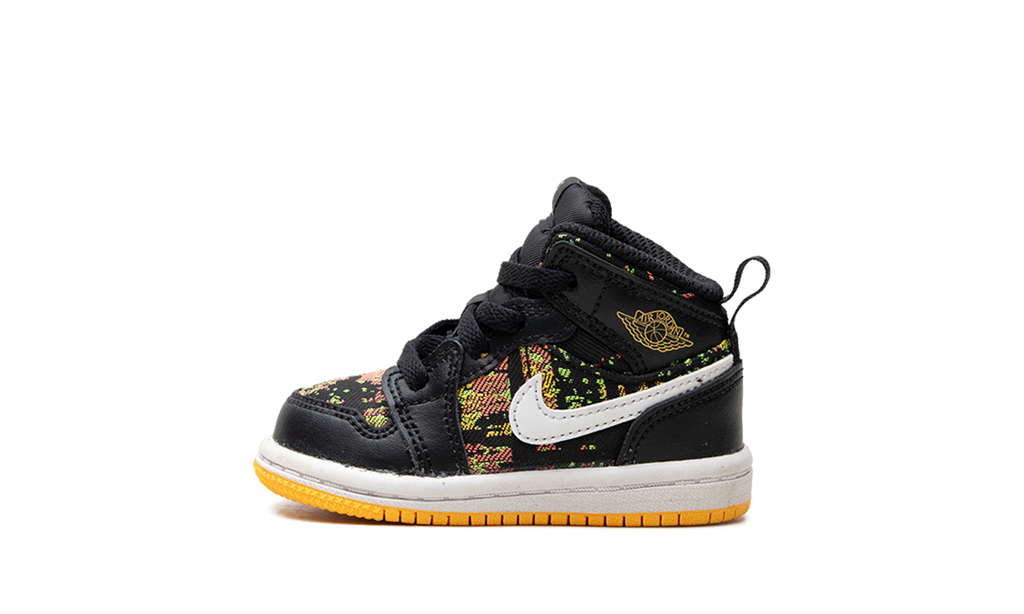 Air Jordan 1 Mid TD "Black / Laser Orange" 644507 003