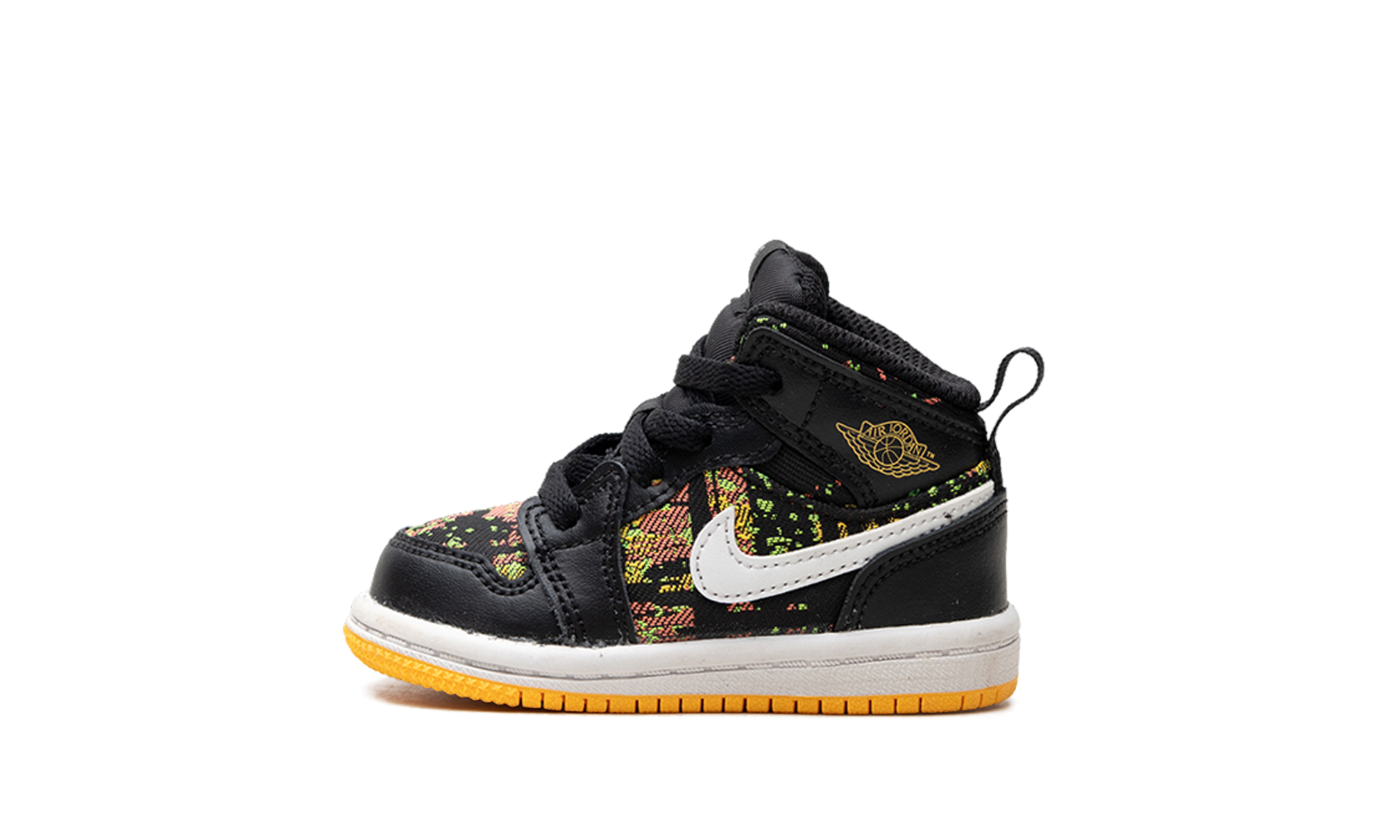 Air Jordan 1 Mid TD "Black / Laser Orange" 644507 003