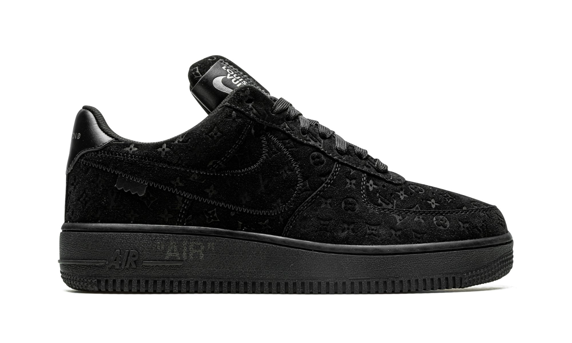 Louis Vuitton Air Force 1 Low "Virgil Abloh - BLACK/BLACK" 1A9VD6