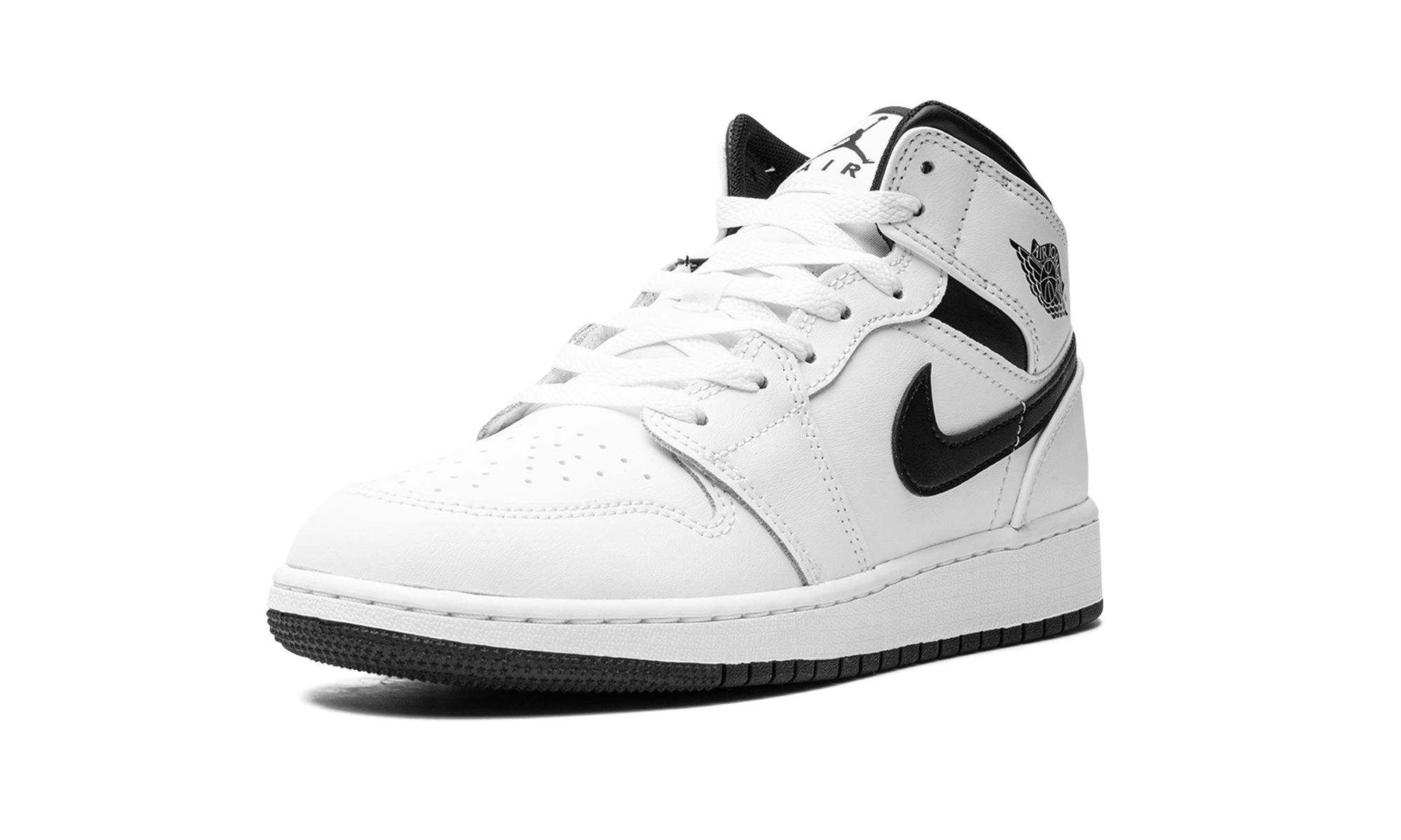 Air Jordan 1 Mid GS "White/Black" DQ8423 132