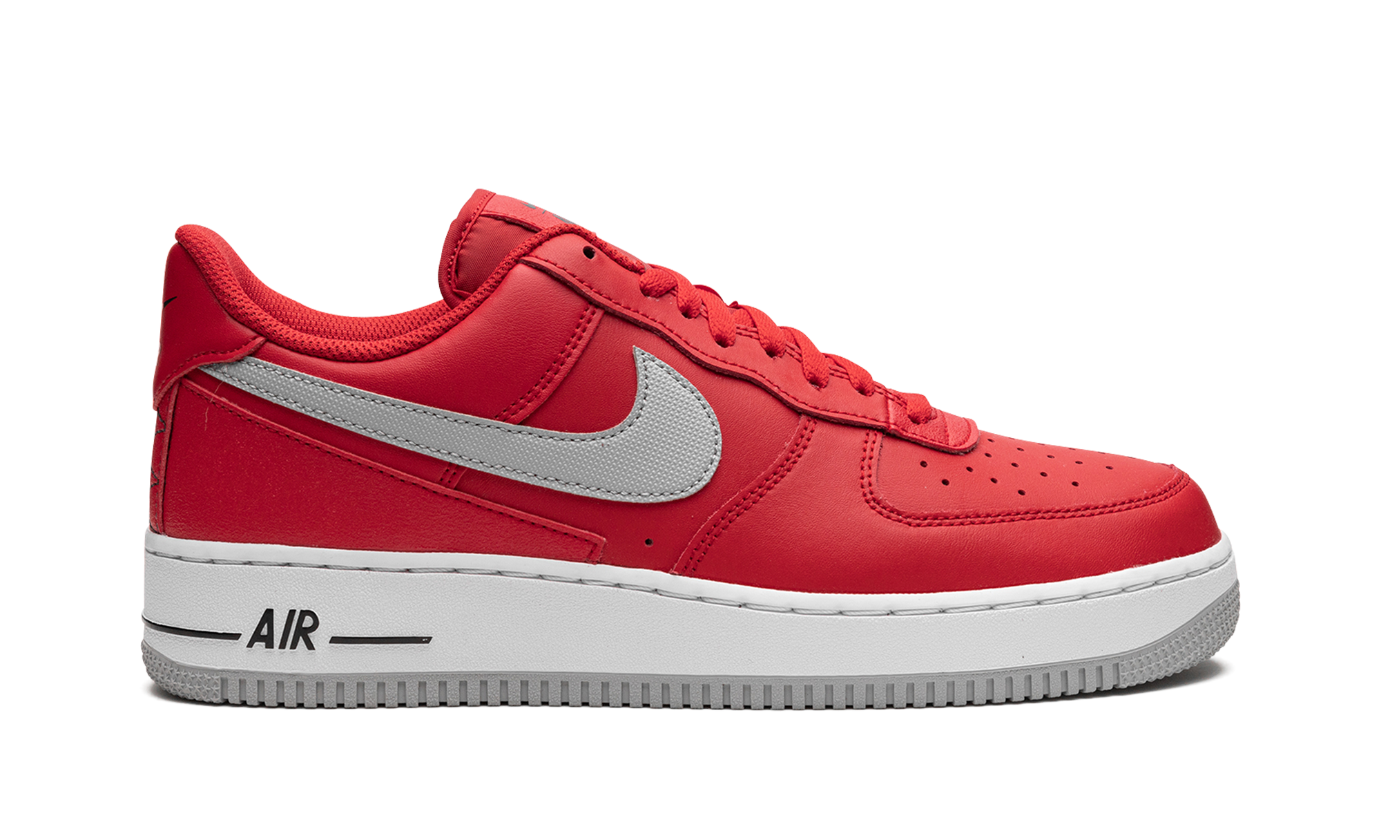 Air Force 1 Low Technical Stitch "University Red Light Smoke Grey" DD7113 600