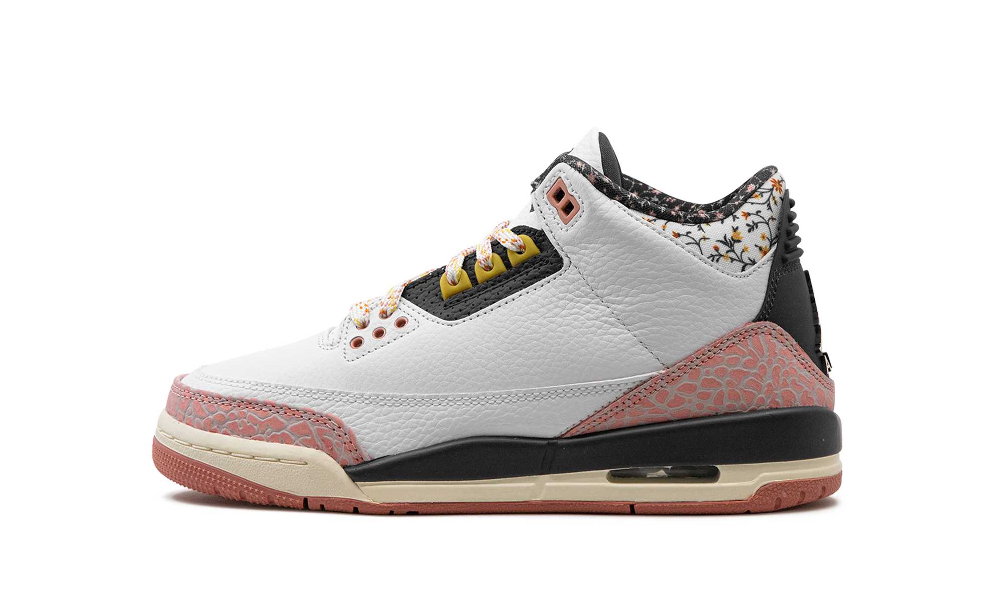 Air Jordan 3 GS "White/Red Stardust" 441140 100