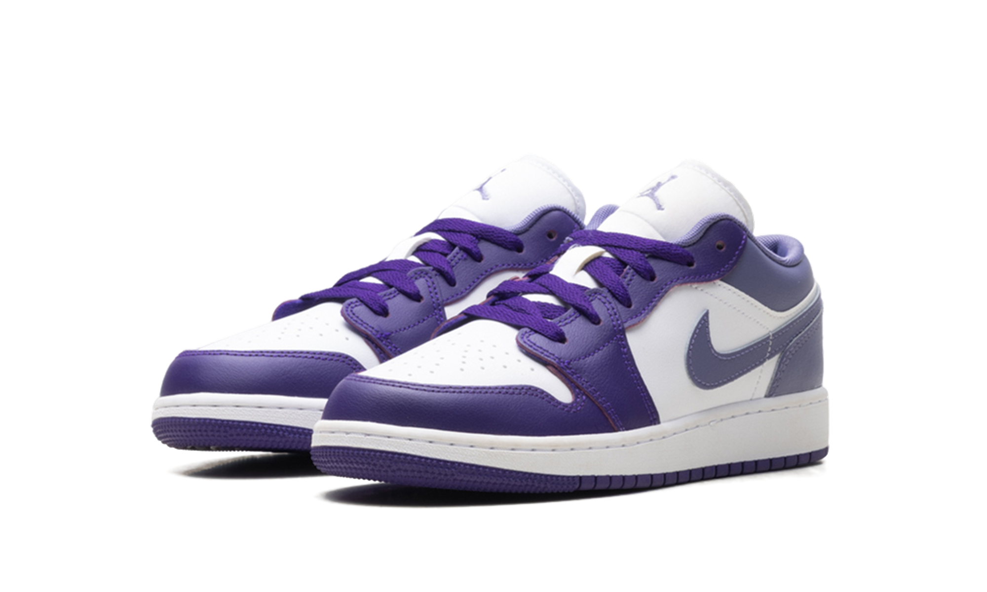 Air Jordan 1 Low GS "Purple / White" 553560 551