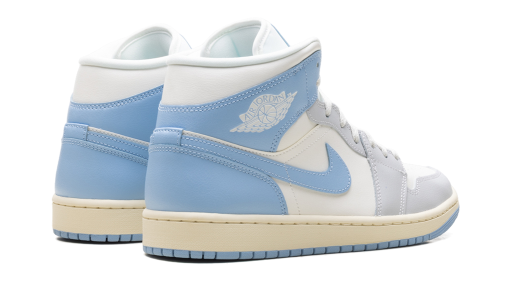 Air Jordan 1 Mid WMNS "Psychic Blue Sail Coconut Milk" BQ6472 402