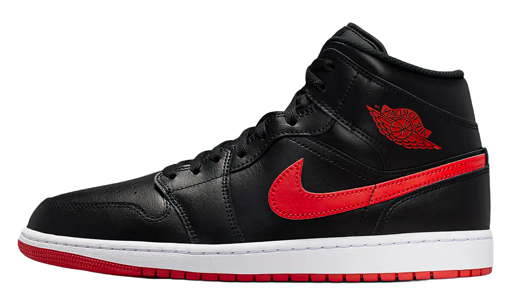 Air Jordan 1 Mid "Black / White / University Red" DQ8426 005