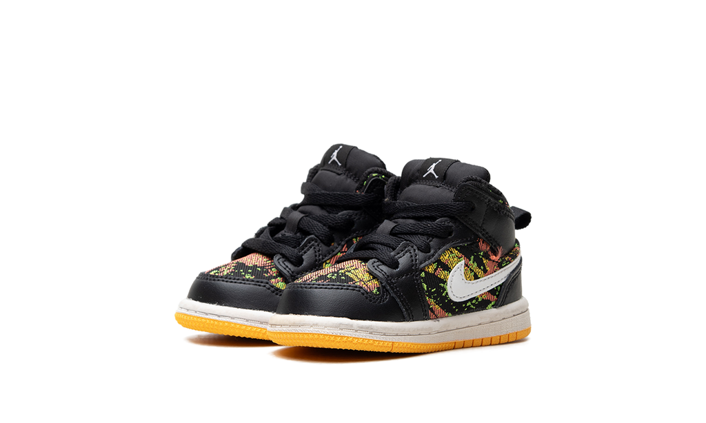 Air Jordan 1 Mid TD "Black / Laser Orange" 644507 003