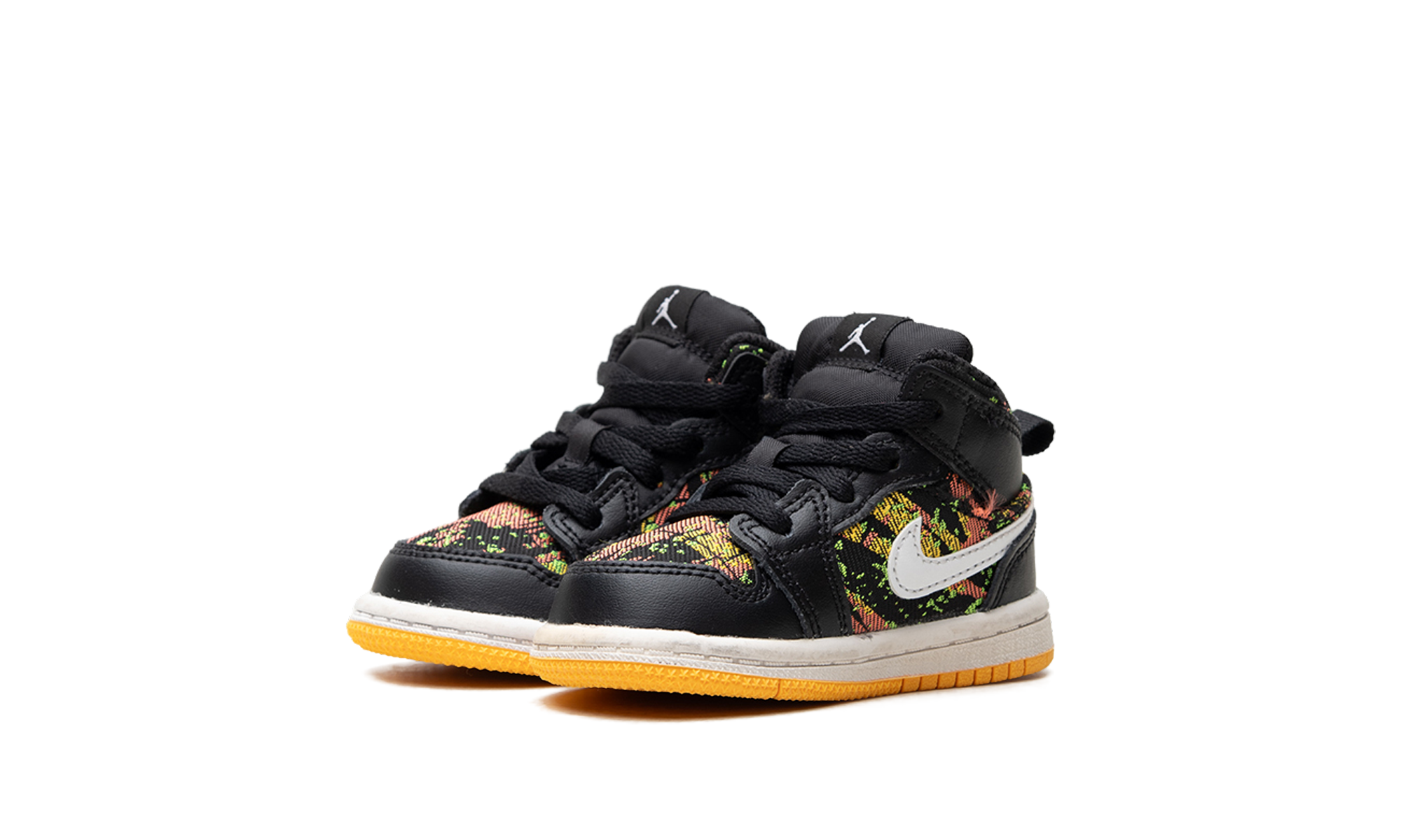 Air Jordan 1 Mid TD "Black / Laser Orange" 644507 003