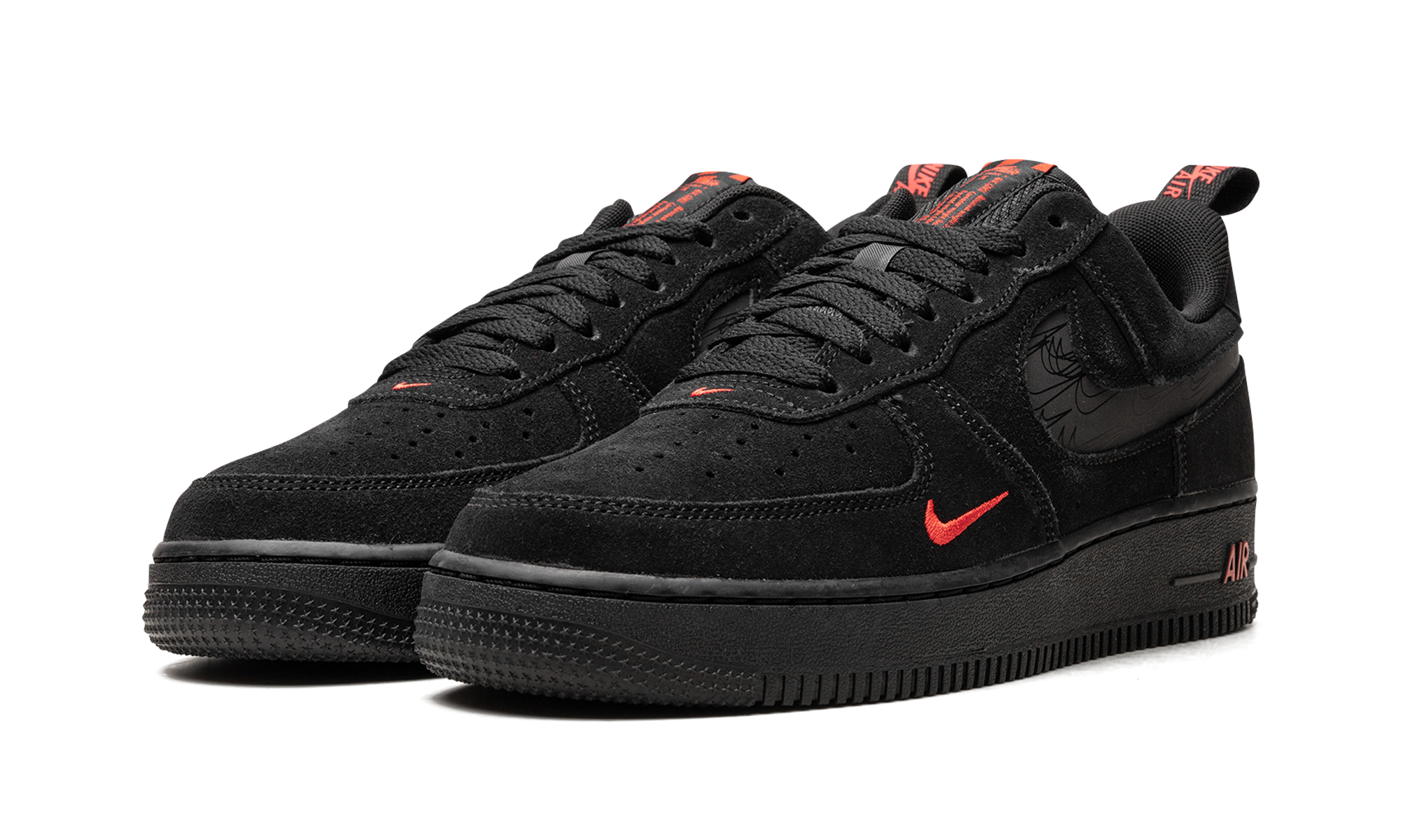 Air Force 1 Low "Multi Swoosh Black Crimson" DZ4514 001