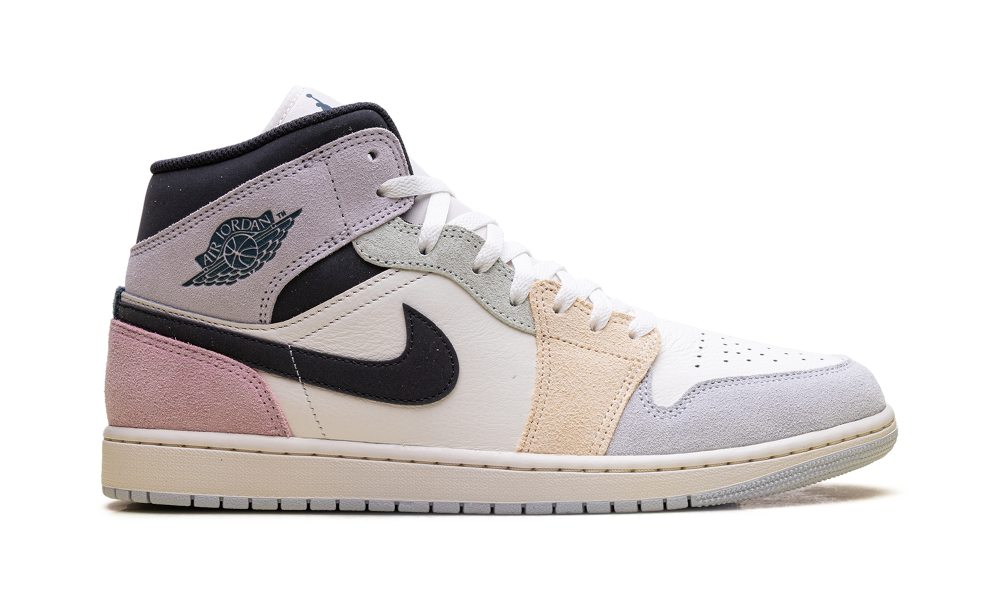 Air Jordan 1 Mid "Sail / Anthracite-Jade Aura-Iced Jade" IB7110 100