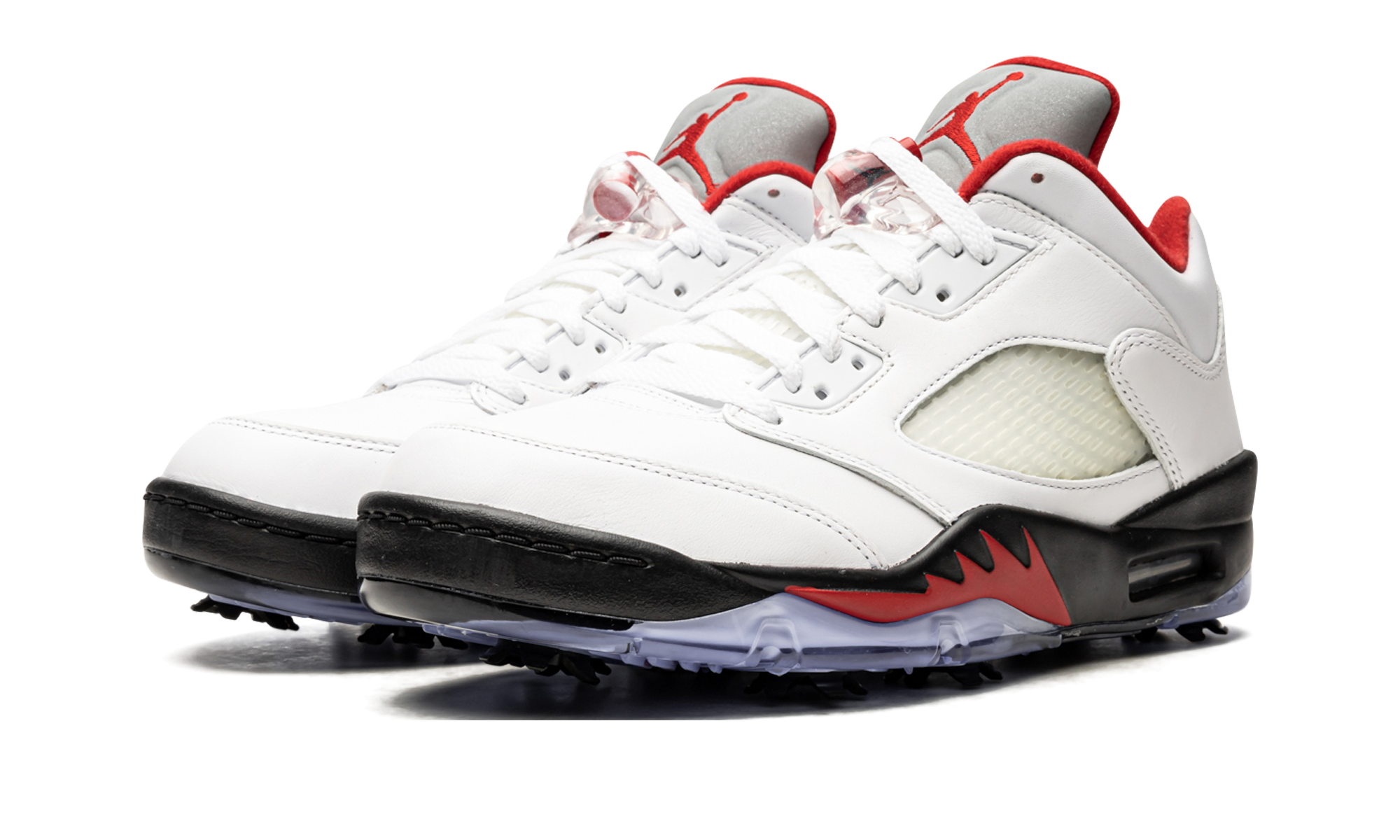 Air Jordan 5 Low Golf "Fire Red - Silver Tongue" CU4523 100