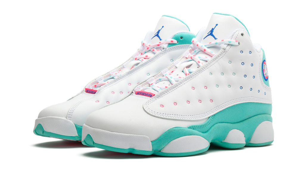 Air Jordan 13 GS "Aurora Green" 439358 100
