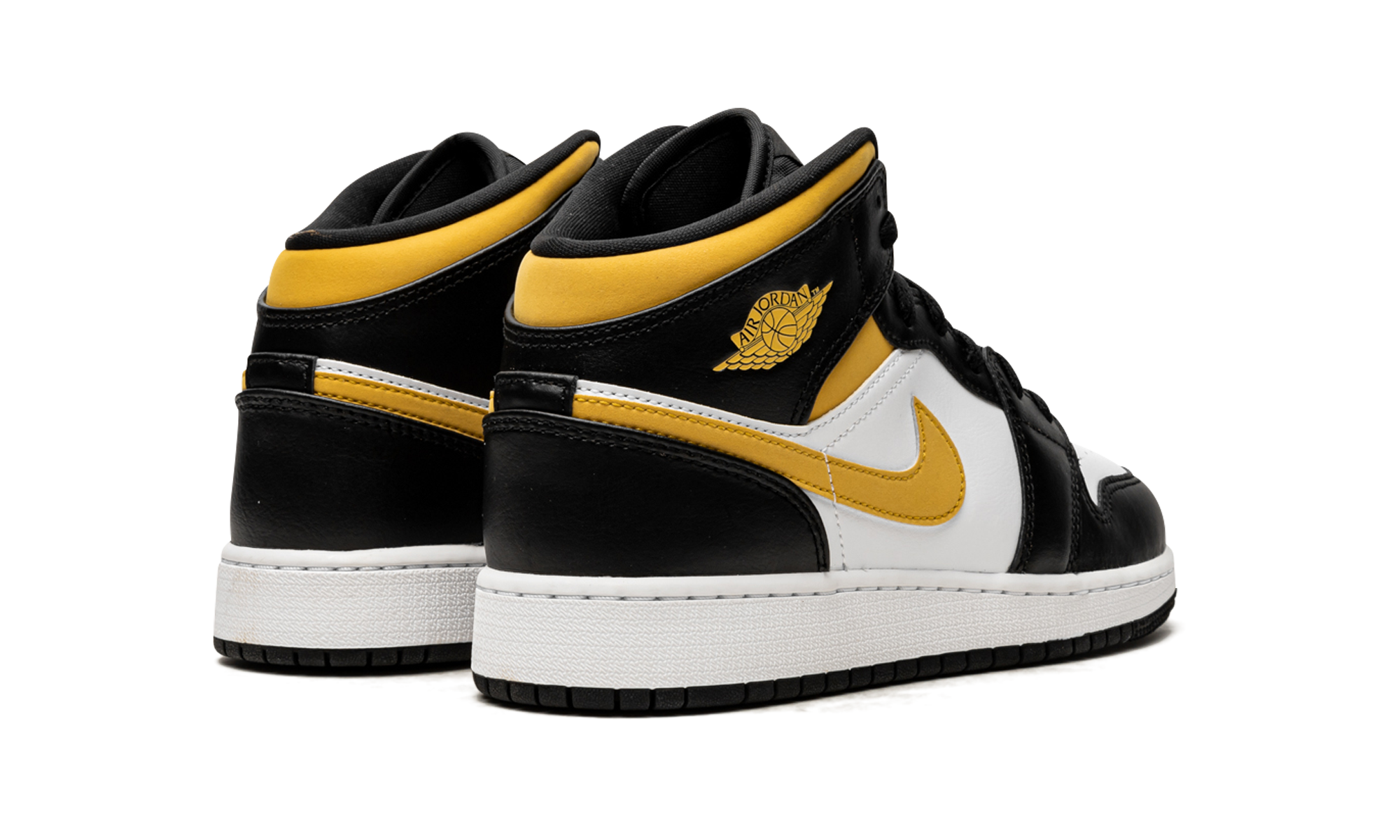 Air Jordan 1 Mid GS "Pollen / Black / White" 554725 177