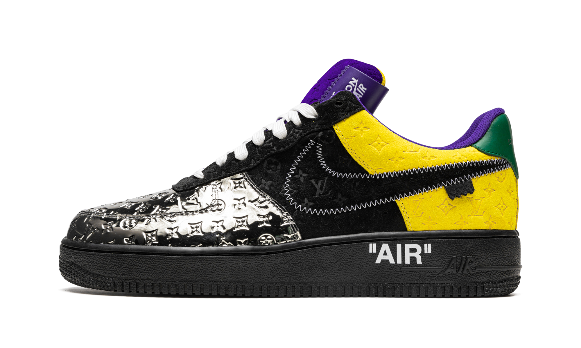 Louis Vuitton Air Force 1 Low "Virgil Abloh - Purple Dusk/Metallic Silver" 1A9VCC