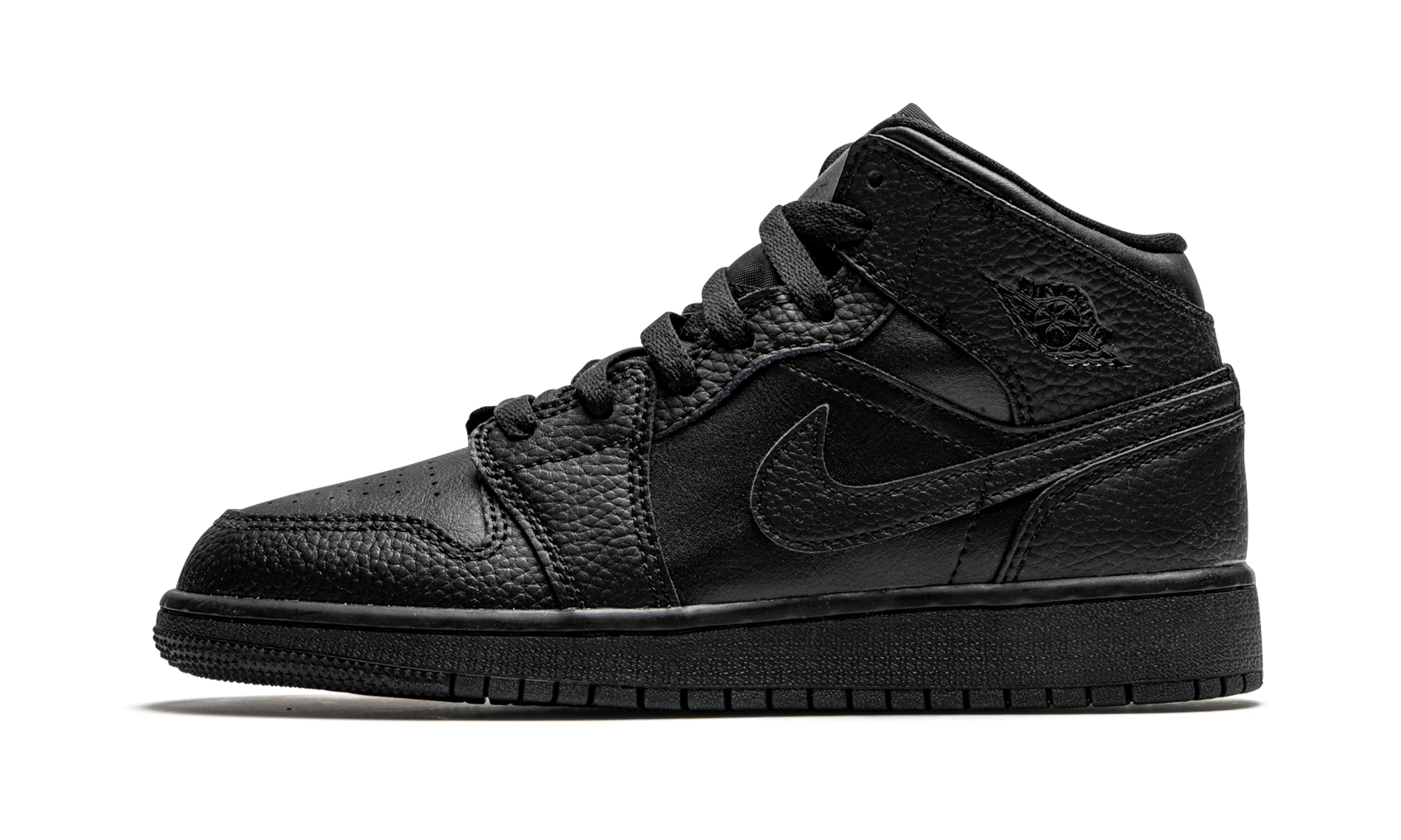 Air Jordan 1 Mid GS "Triple Black" 554725 091
