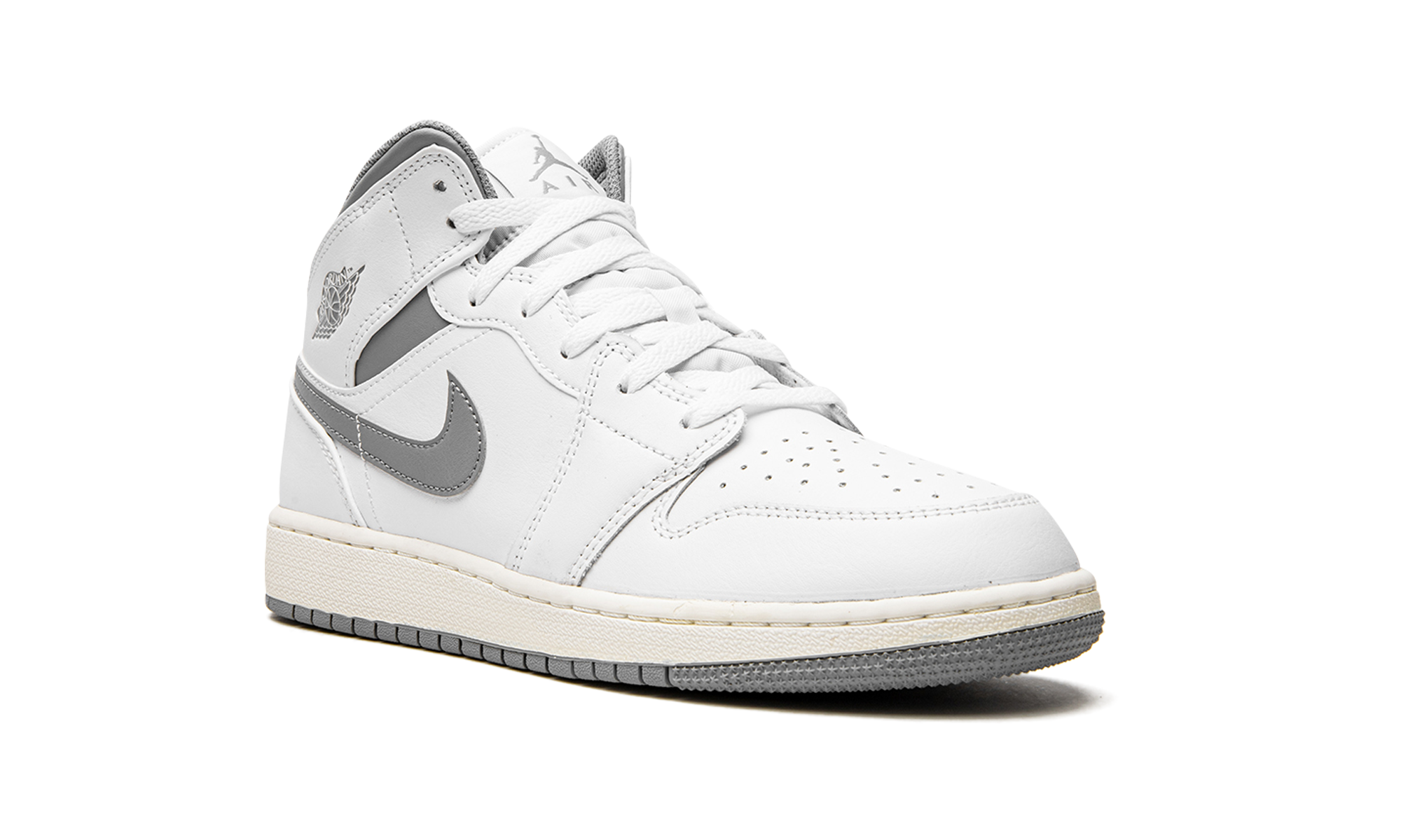 Air Jordan 1 Mid GS "Neutral Grey" 554725 135
