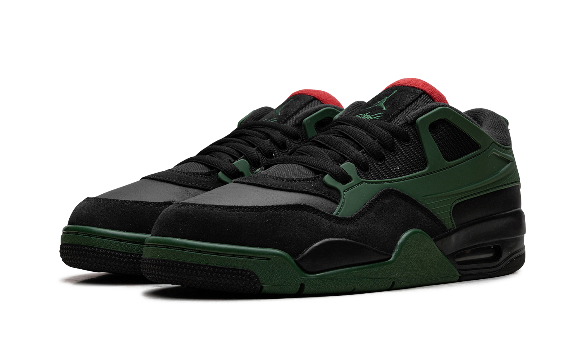 Jordan 4 RM "Black Gorge Green University Red" FQ7939 003