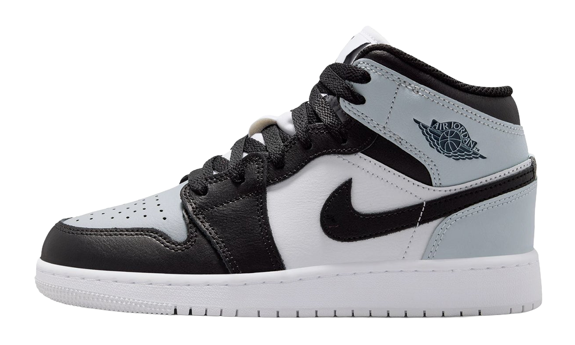 Air Jordan 1 Mid GS "Black Aura Squadron Blue" DQ8423 002